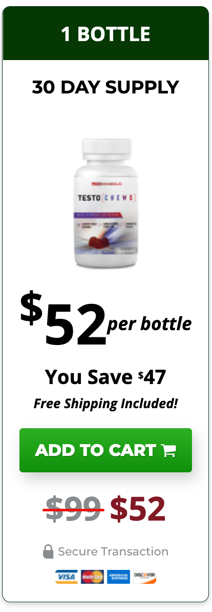 TestoChews - 1 Bottle